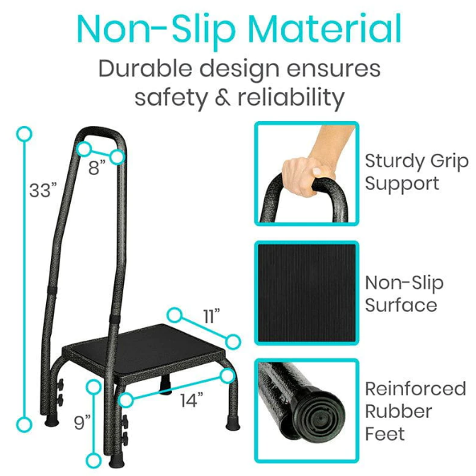 Step Stool with Handrail