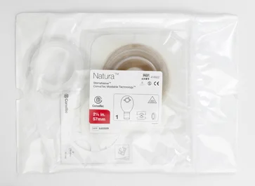 Natura Two Piece Ostomy Surgical Post Operative Kit, Double Layer Skin Barrier, 14" Drainable Pouch, 90 Loop