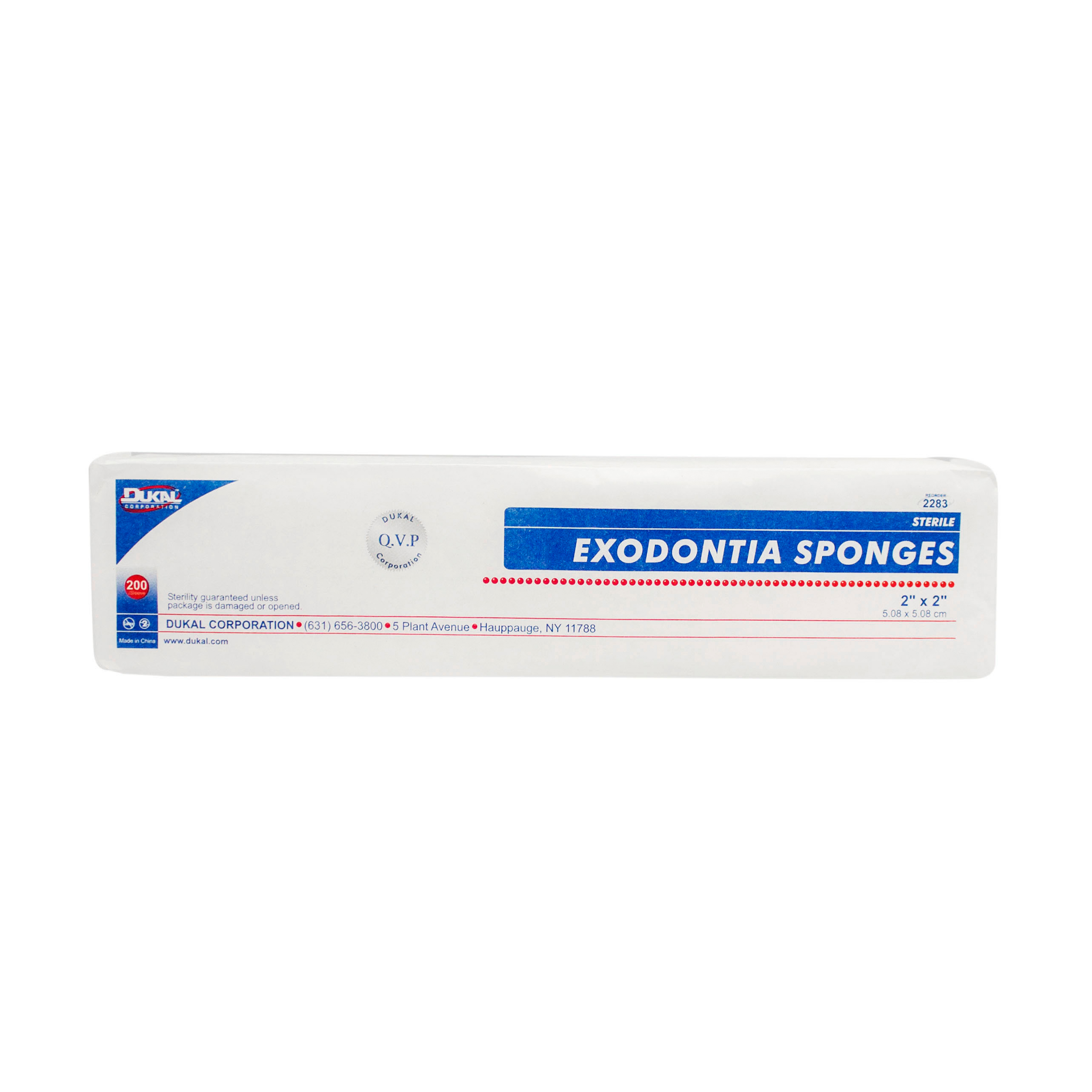 Cotton Filled Gauze Sponges, 2" x 2", 8 Ply
