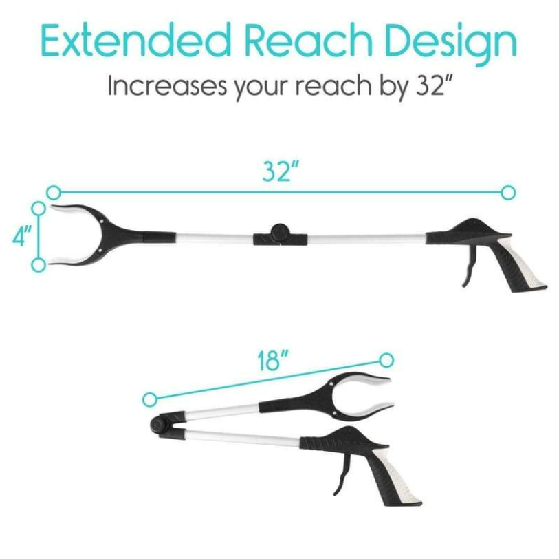 Folding Reacher Grabber