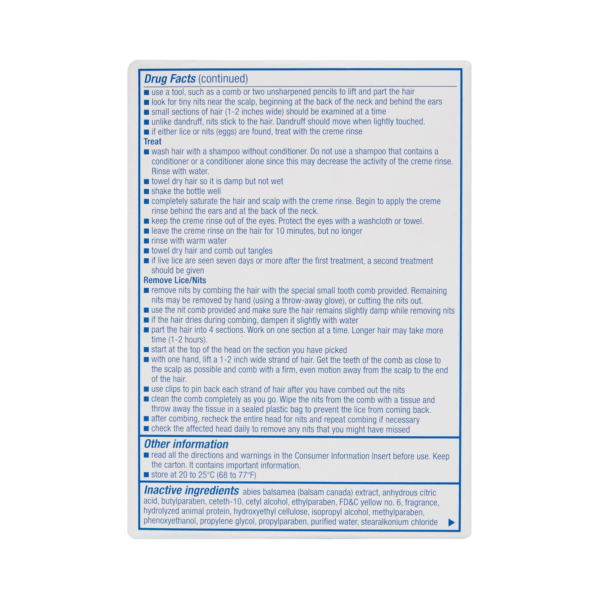 Lice Treatment Kit 2 oz. Bottle Scented
