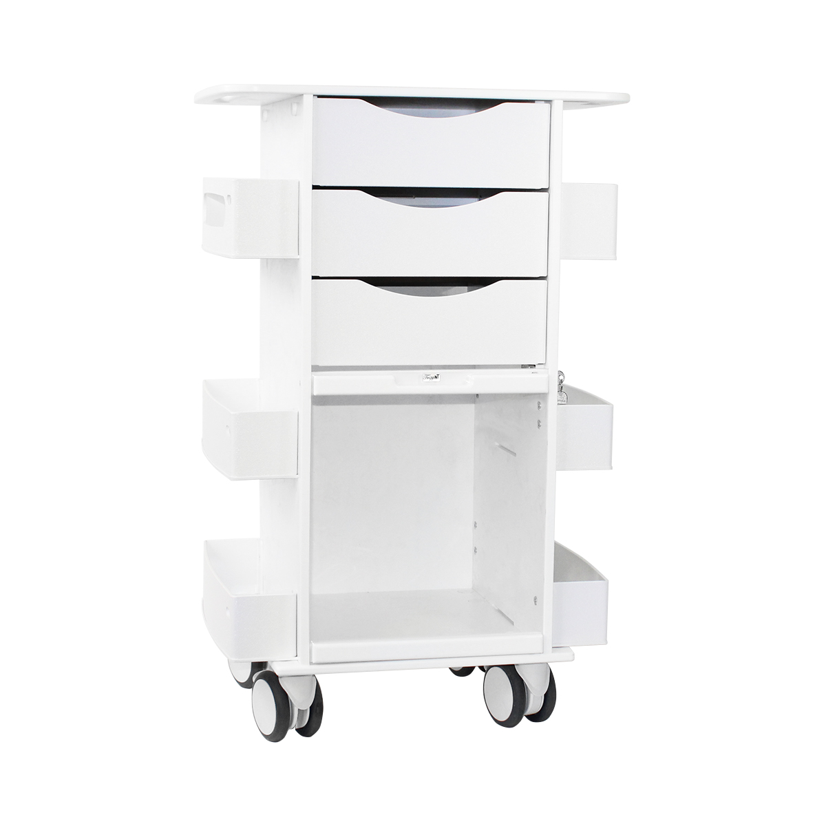 Core DX Cart With White Drawers and Sliding Door