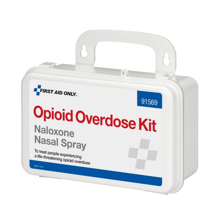 Opioid Overdose Plastic Kit with Naloxone Nasal Spray