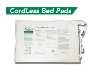 Economy Cordless Monitor with 1 Year 10" x 30" Cordless Bed Sensor Pad