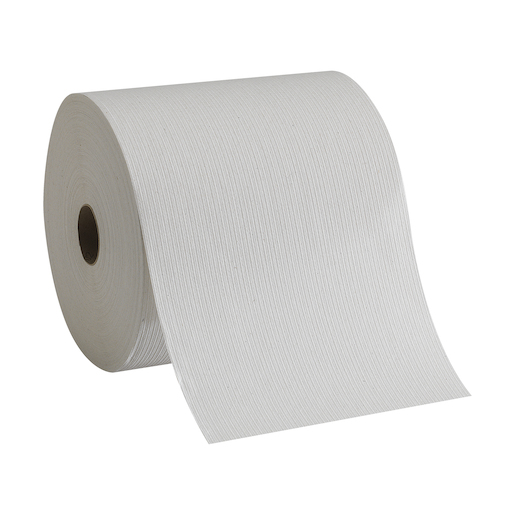 Pacific Blue Basic Acclaim Recycled Paper Towel Roll, White