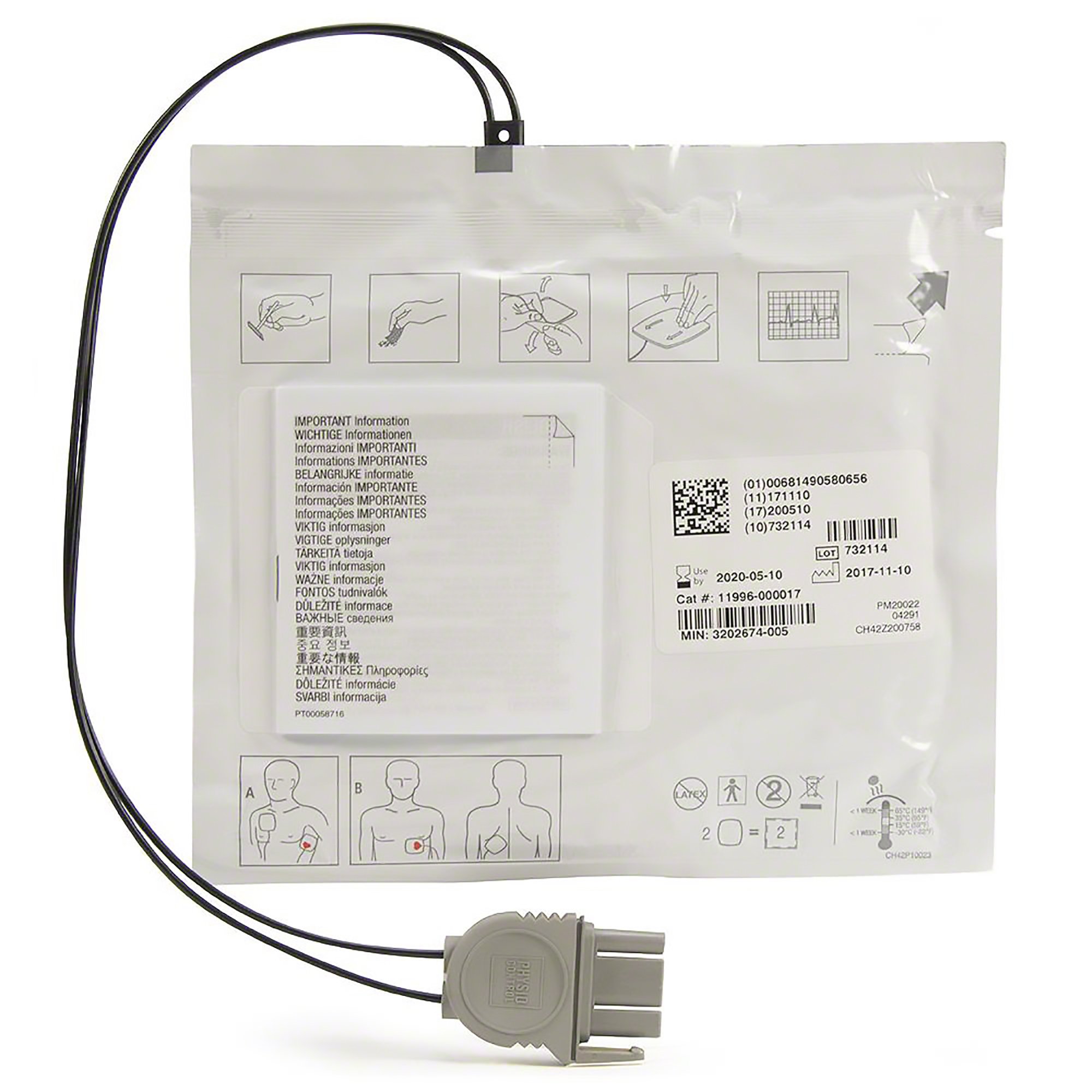 Quik Combo, Defibrillator Electrode Pad