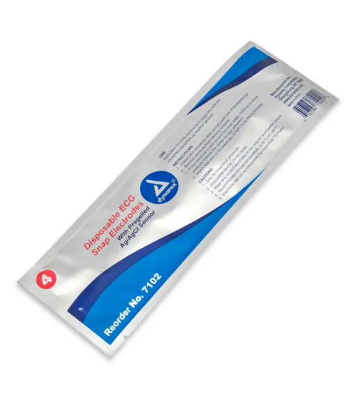 Disposable ECG Snap Electrodes with Pregelled Ag / AgCl Sensor