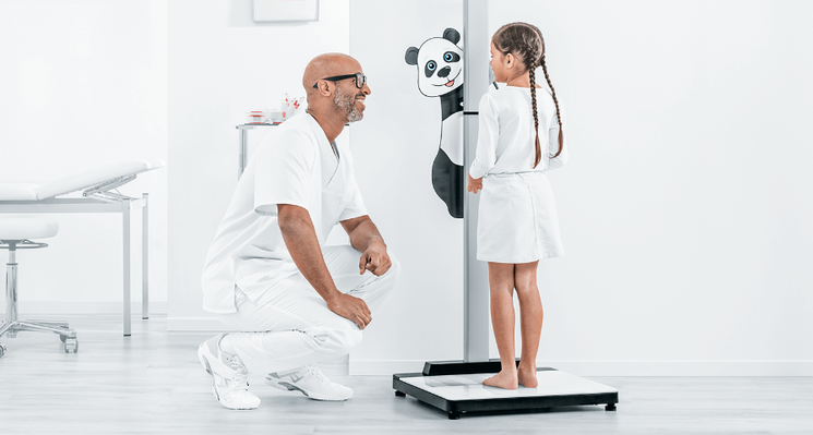 Attachable Panda Motif, Panda bear Bao Bao for Seca Measuring Stations and Column Scales