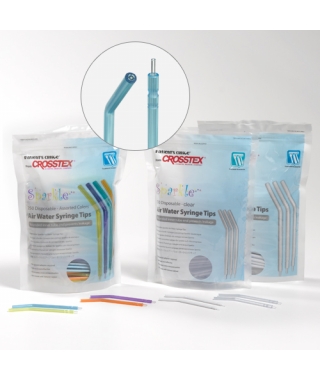Sparkle Air Water Syringe Tips Disposable, Assorted Colors