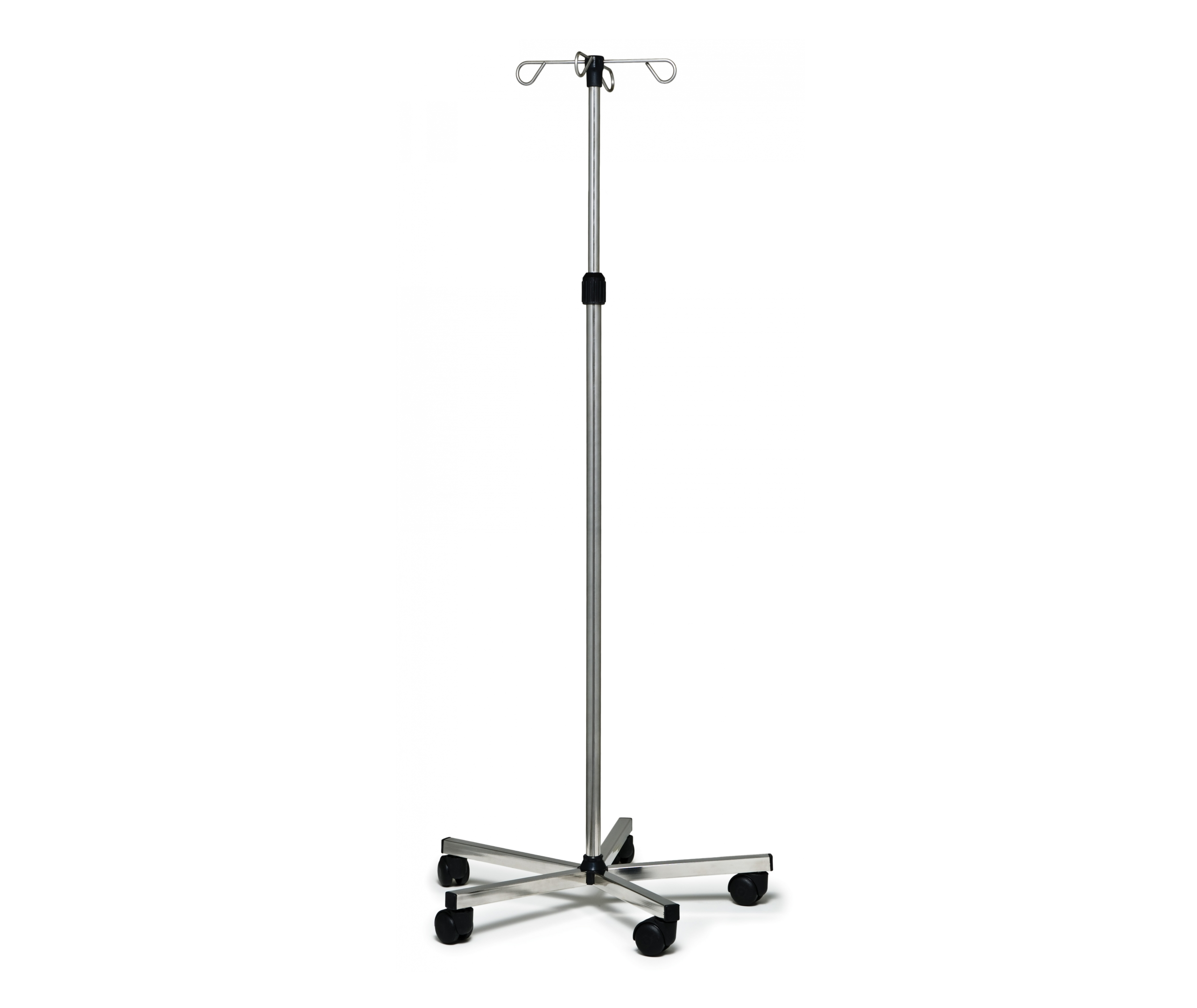 Stainless Steel Deluxe IV Stand 4 Hook Pole