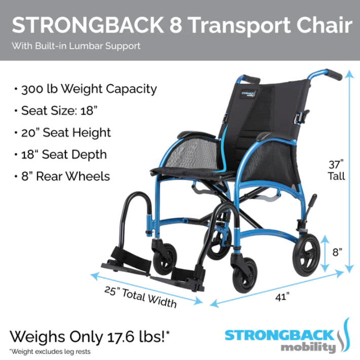 Excursion 8 Transport Wheelchair