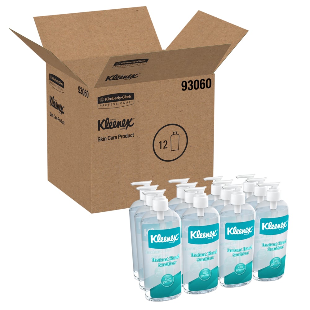 Kleenex, Instant Hand Sanitizer, Pump Bottle, 8 oz, Sweet Citrus Fragrance, Clear