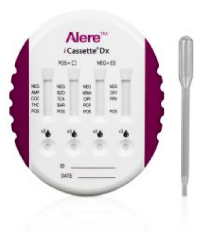 iCassette Multi CLIN Drugs of Abuse Test,  11 Drug Panel: AMP, BAR, BZO, COC, MDMA, OPI 300, OXY, PCP, PPX, TCA, THC