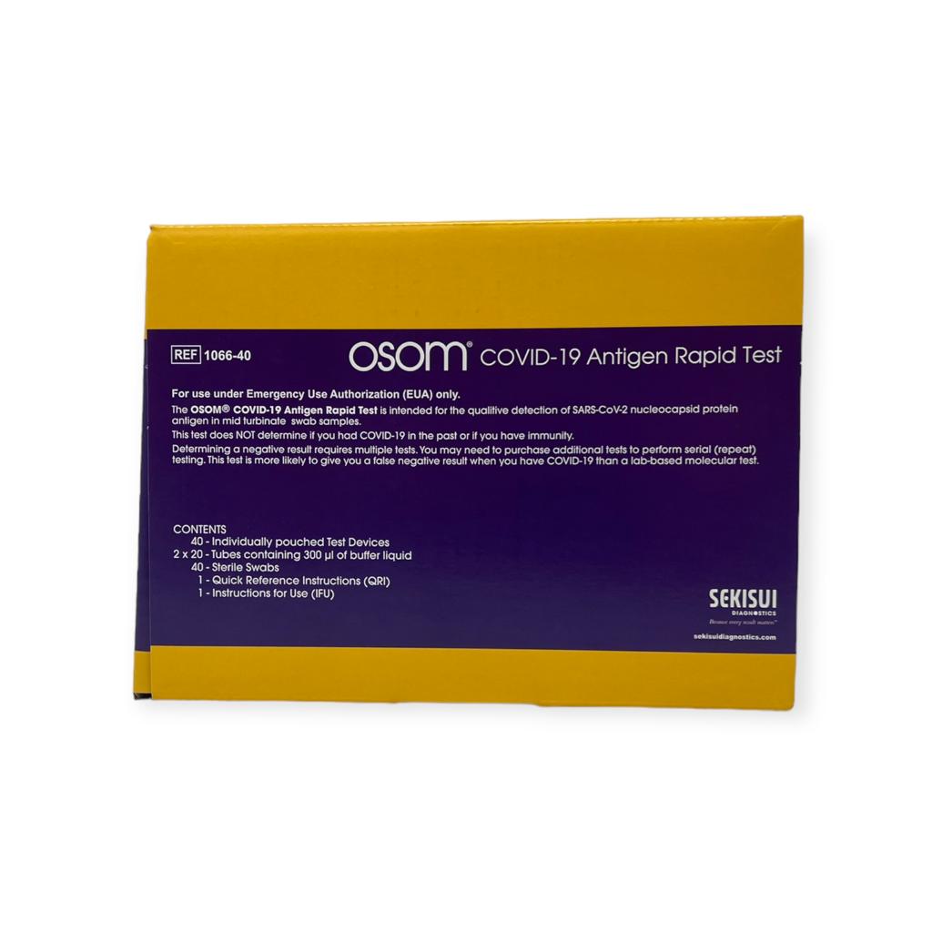 OSOM COVID-19 Antigen Rapid Test - Box of 40