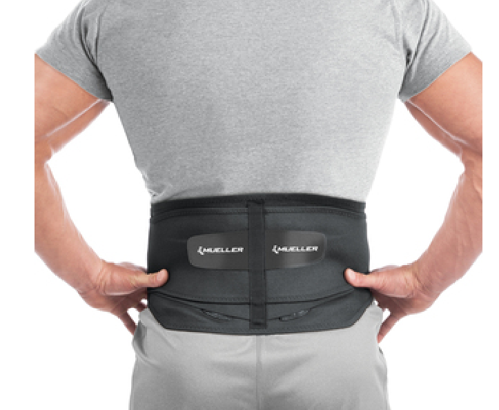 Lumbar Back Brace with Removable Pad, Unisex, Black
