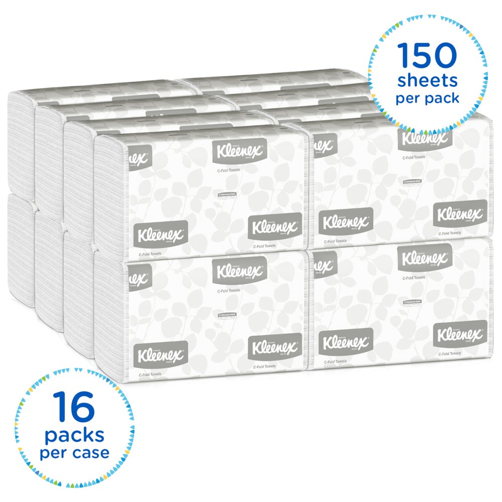 Kleenex C Fold, Folded Hand Paper Towels