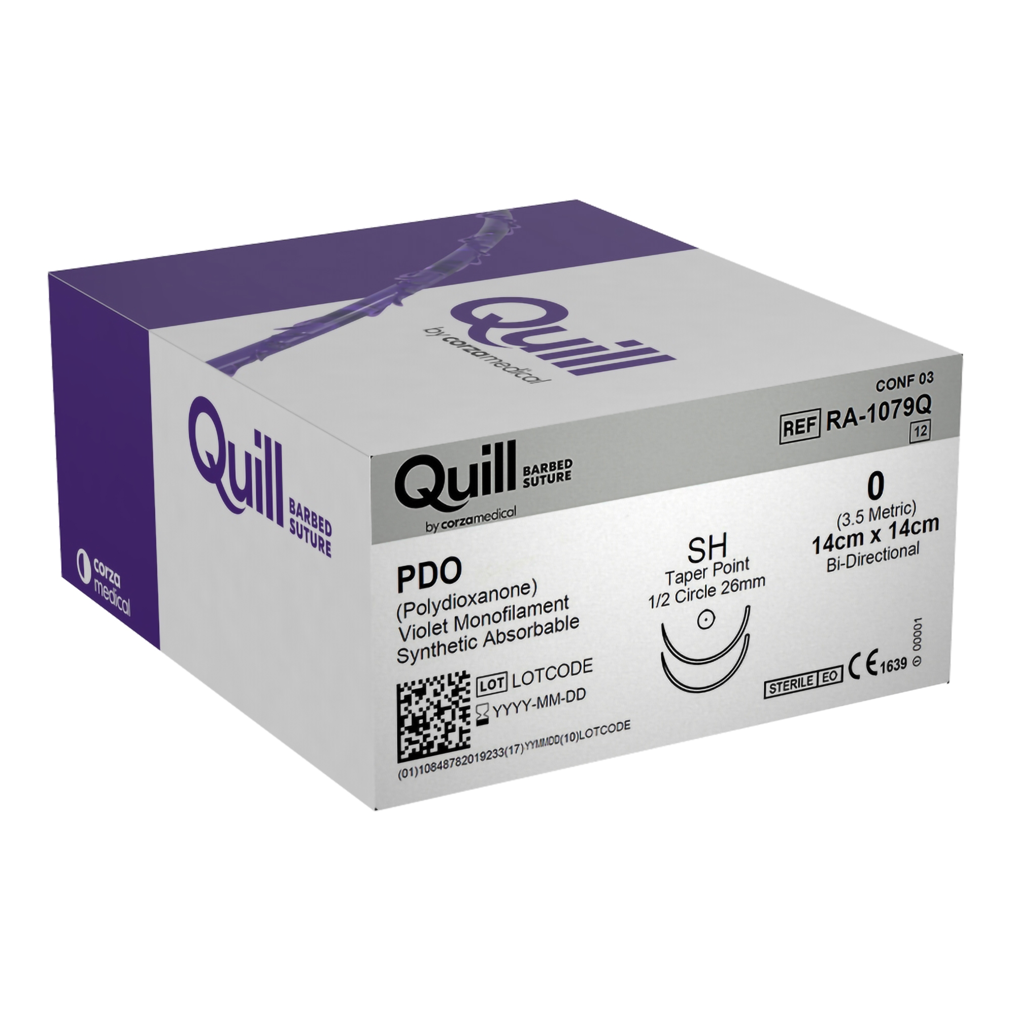 Absorbable Suture with PDO Bi Directional Taper Point Needle