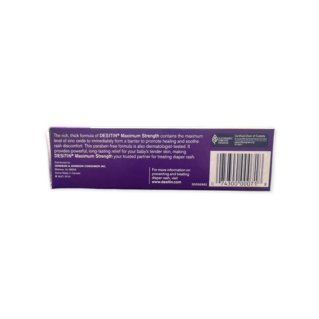 Desitin Maximum Strength Zinc Oxide Diaper Rash Paste, 4 oz. Tube Scented Cream