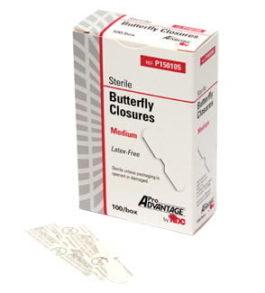 Butterfly Wound Closure Bandages, Medium, Sterile