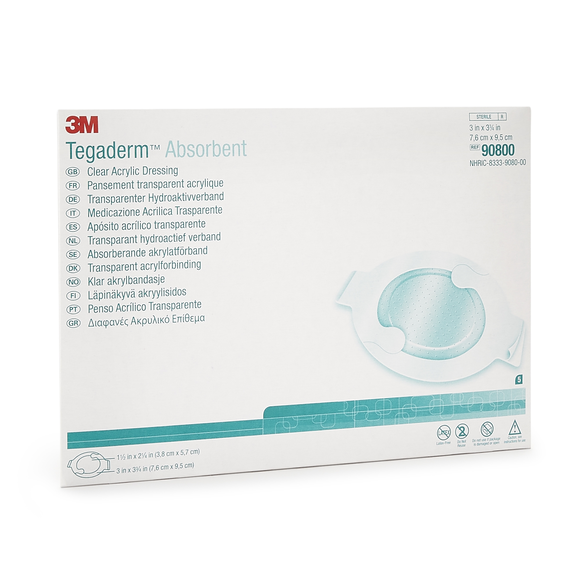 Tegaderm Absorbent Clear Acrylic Dressing