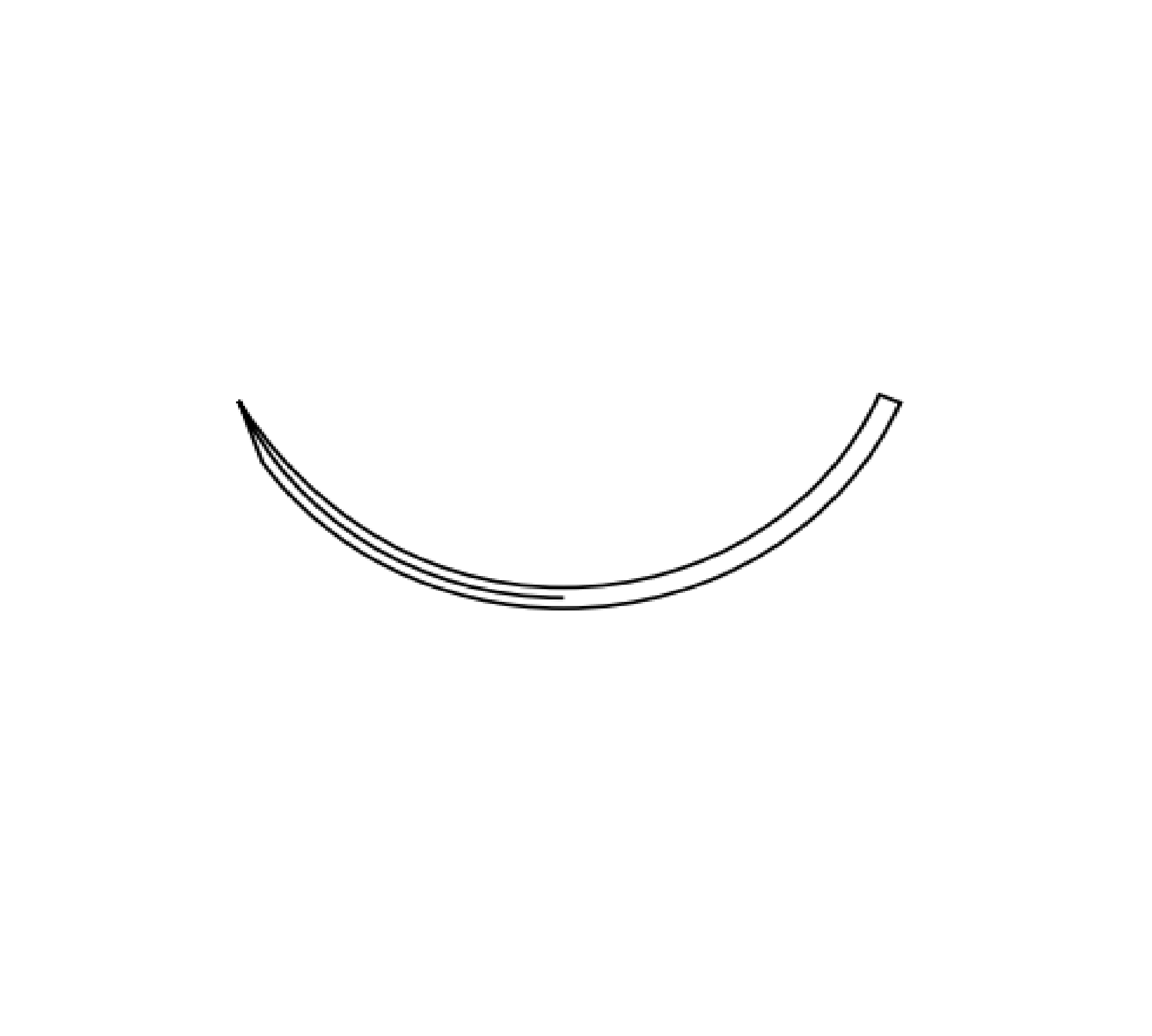 Chromic Gut Suture with Premium Reverse Cutting Needle, P 12, 3/8 Circle, 18" Length