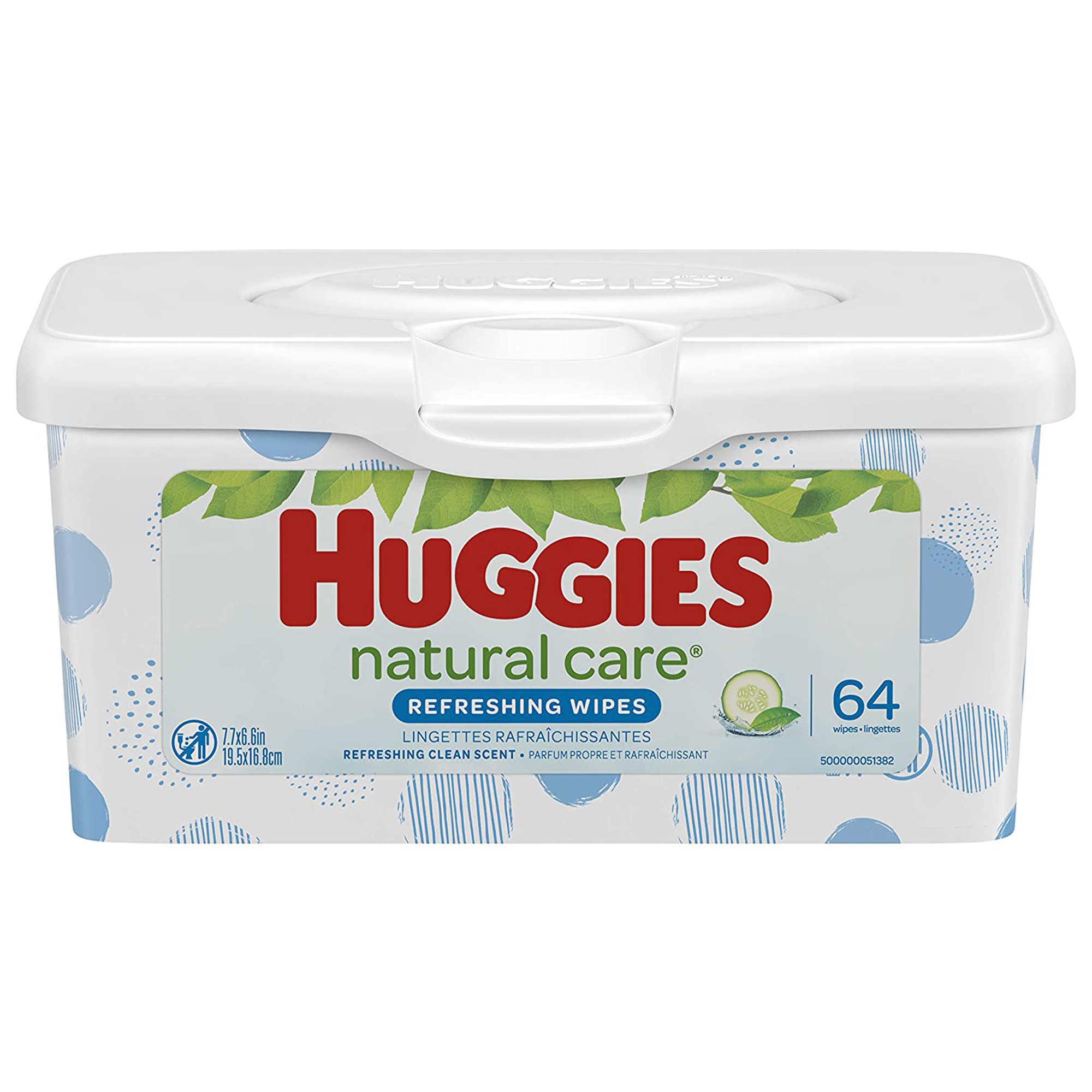 Huggies, Baby Wipes, Refreshing Clean, Water / Aloe / Caprylyl Glycol, Cucumber / Green Tea Scent