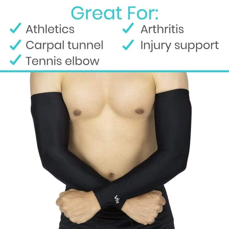 Compression Arm Sleeves - Lymphedema Relief & Running