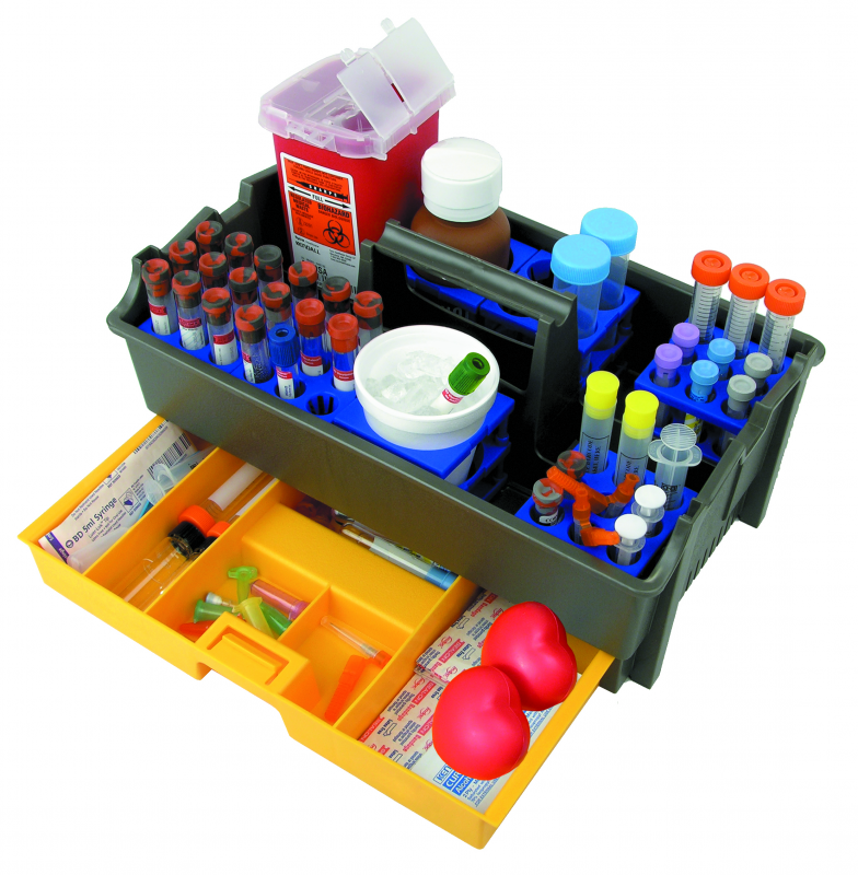 Phlebotomy Tray With Tube Cubes