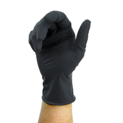 Black Arrow Latex Exam Gloves, Powder Free, Non Sterile