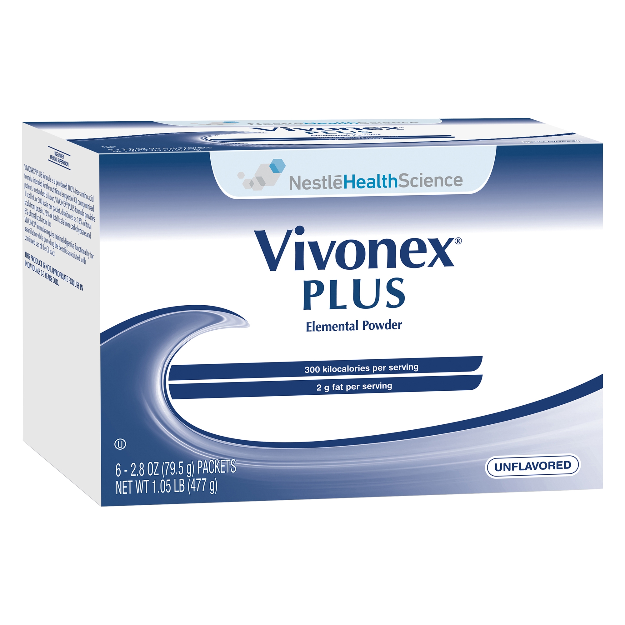 Vivonex Plus, Powder Unflavored, 2.8 oz. Individual Packet.
