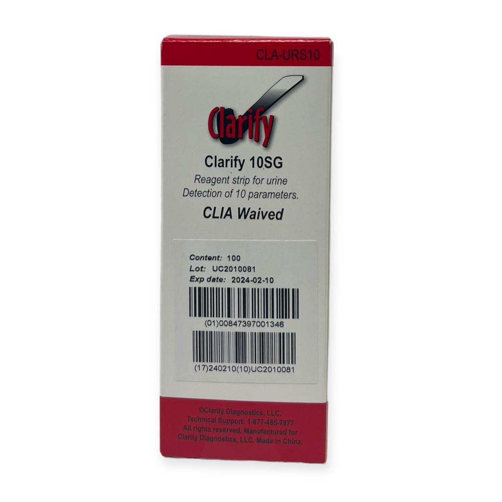 Clarify 10SG Urine Reagent Strips