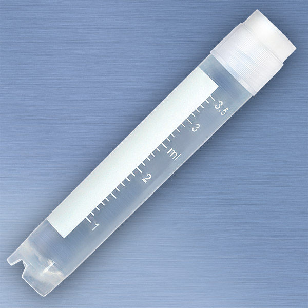 Cryogenic Vial with External Thread, Self Standing, Round Bottom