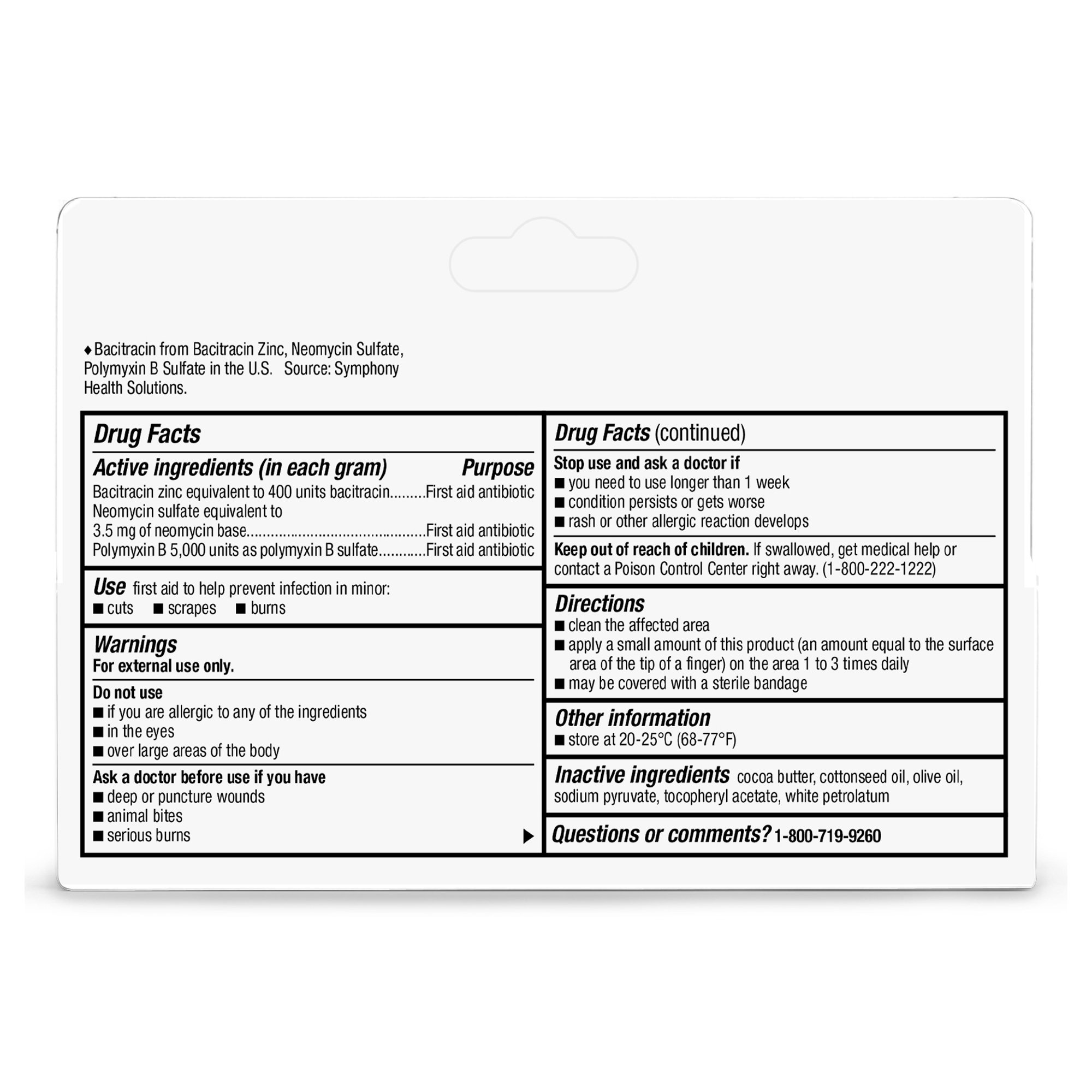 First Aid Triple Antibiotic Ointment 1 oz Tube