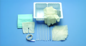 Sterile Tracheostomy Care Tray with Extra Drape, without Gloves