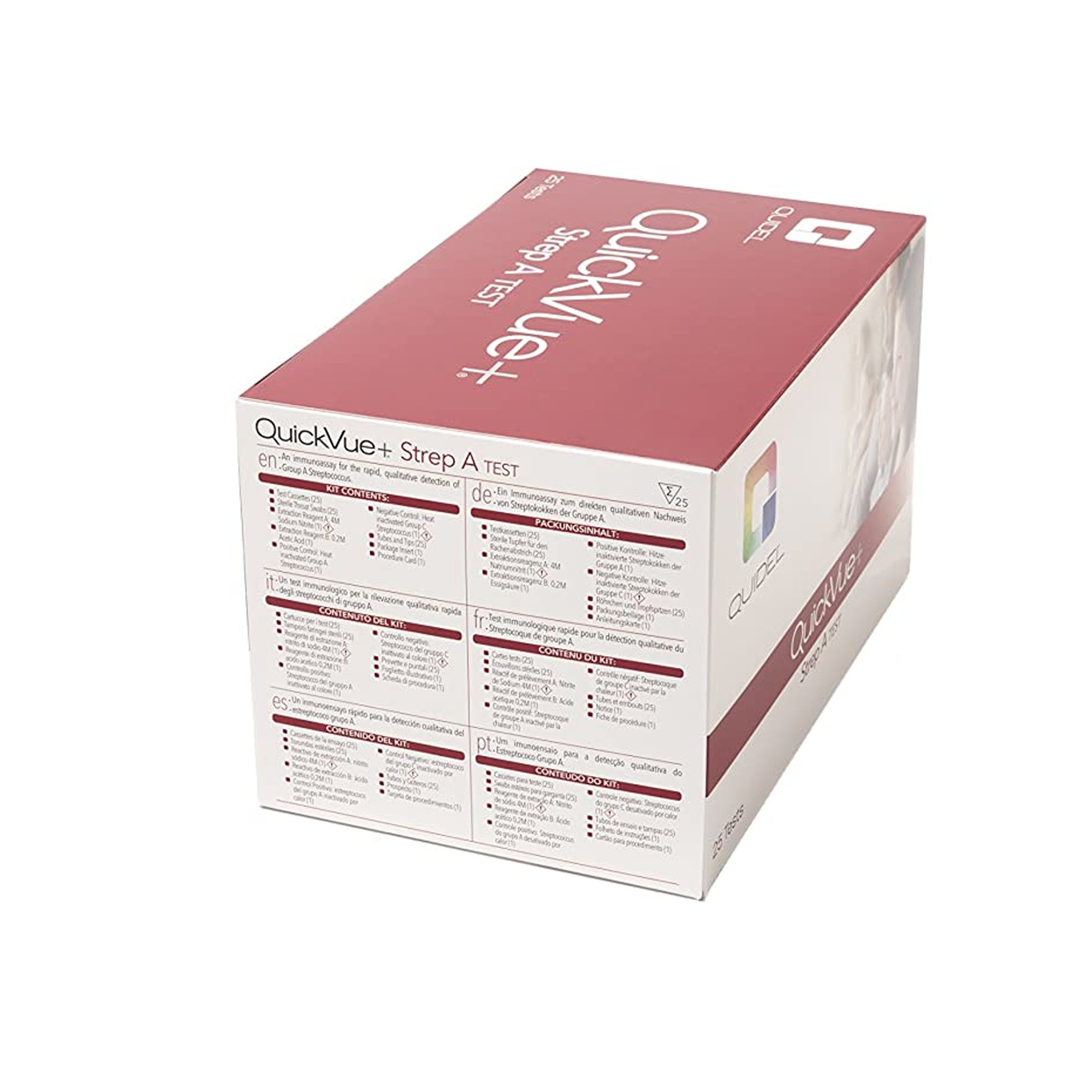 QuickVue+ Rapid Strep A Test Kit, Non CLIA Waived