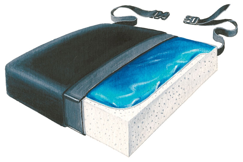Skil-Care Bariatric Gel and Foam Seat Cushion, 20 x 18 x 3