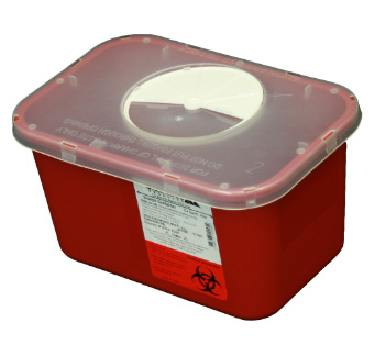 Sharps Container with Rotary Lid