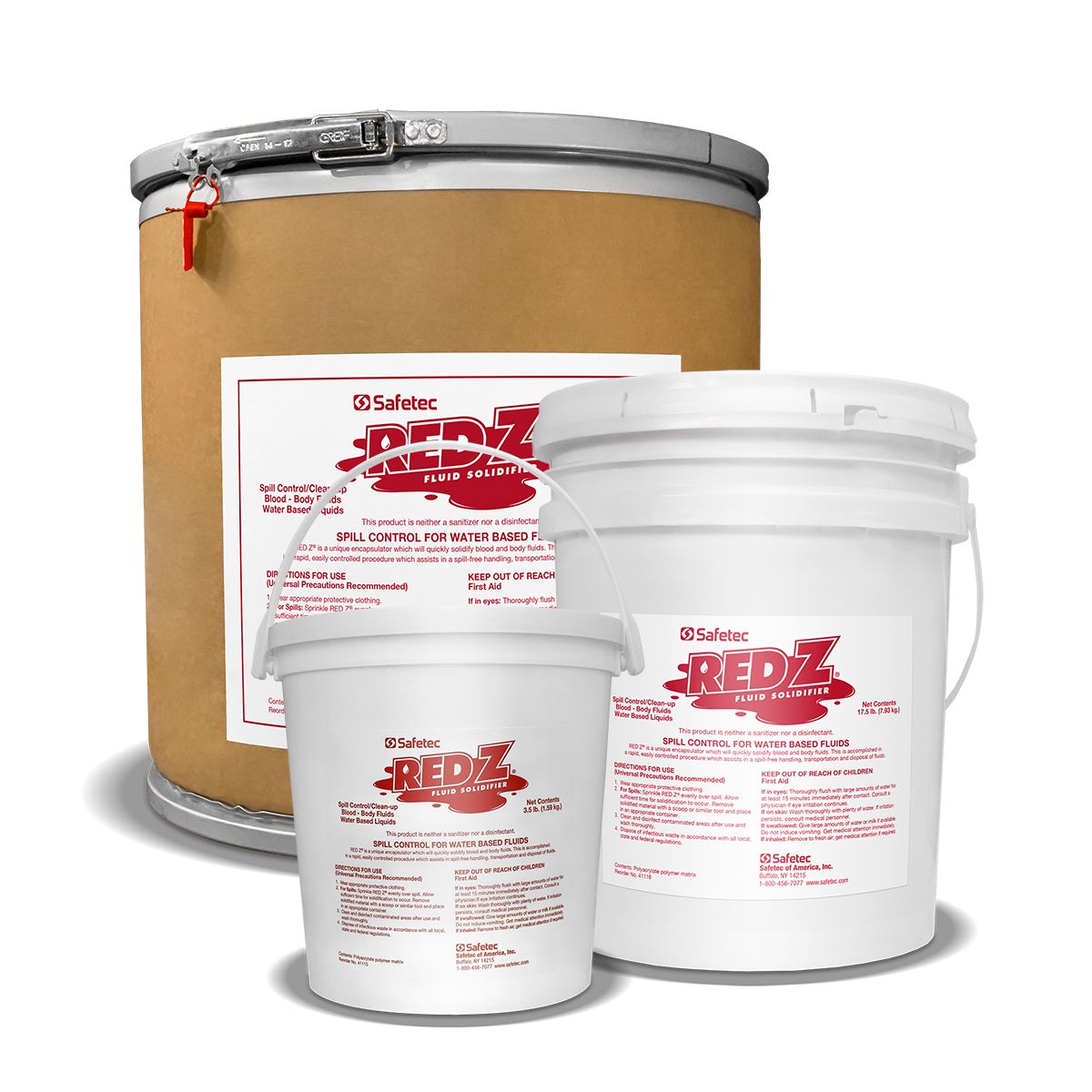 Red Z Spill Control Solidifier Buckets