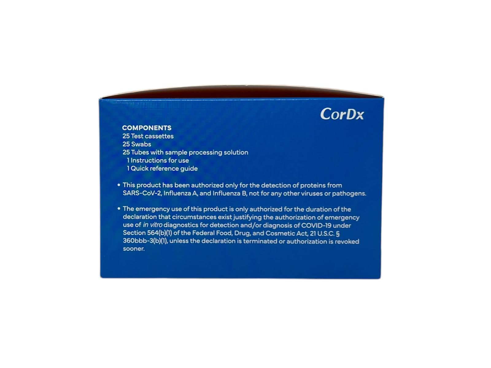 Tyfast Flu A&B & COVID-19 Multiplex Rapid Test POC - Box of 25