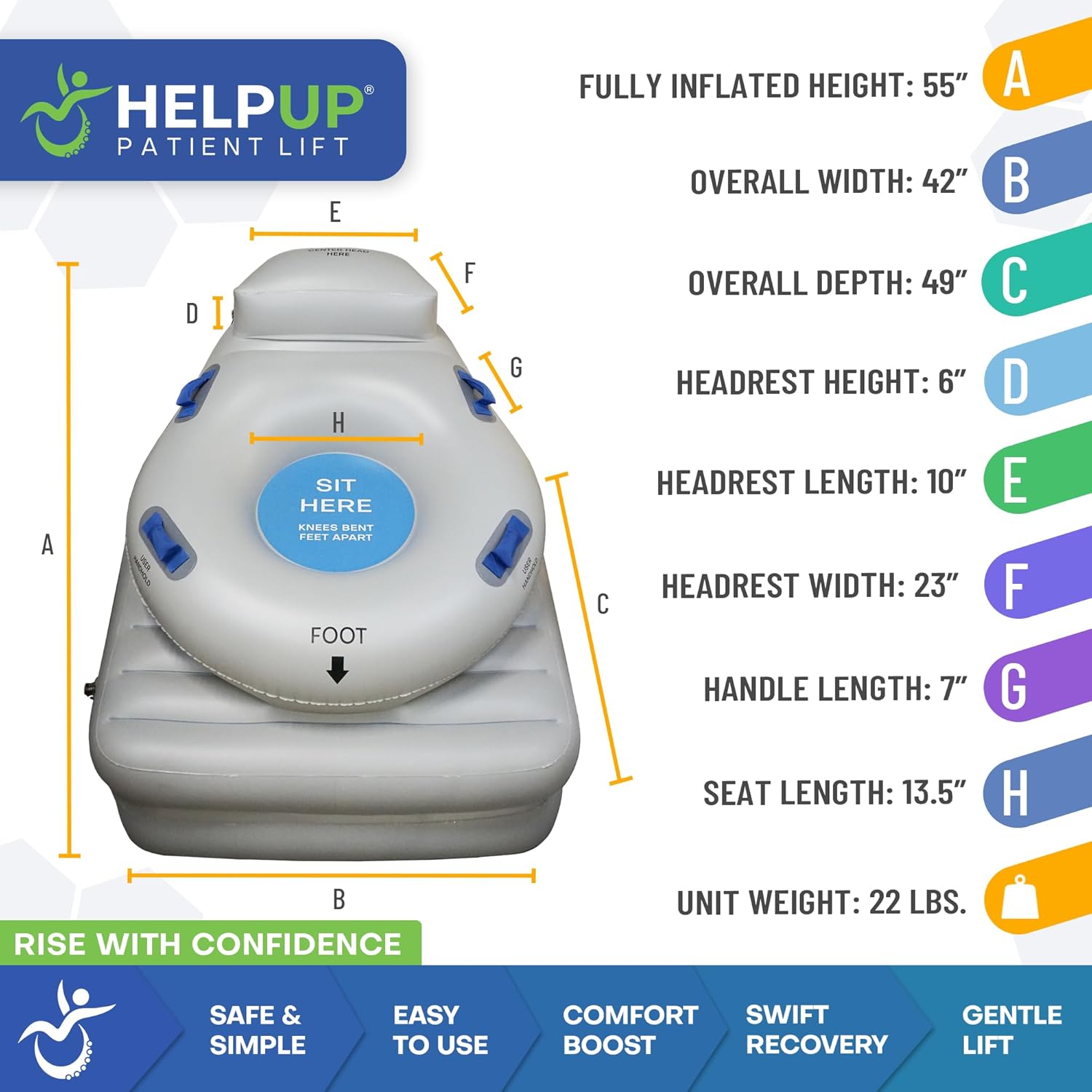 HelpUp Fall Recovery Patient Lift