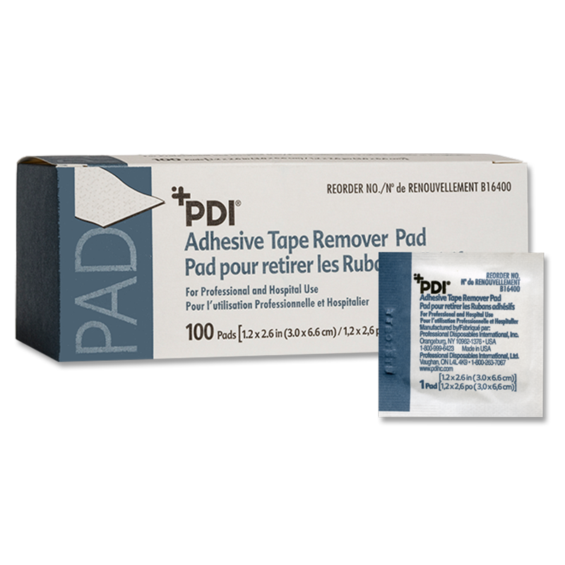 Adhesive Tape Remover Pad, 1.25" x 2.625"