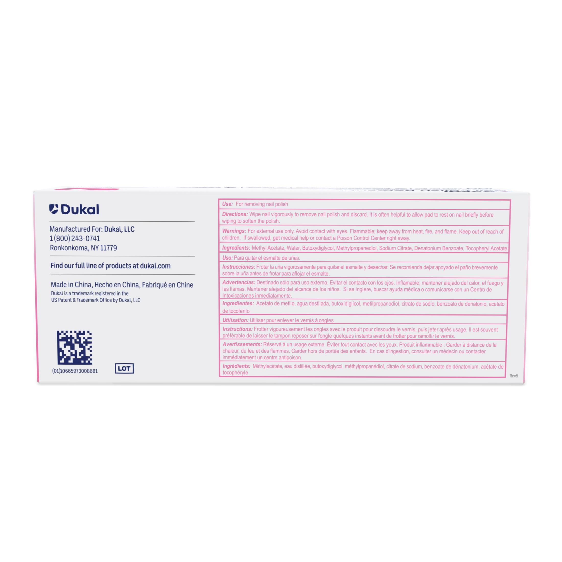 Nail Polish Remover Pads 2 Ply