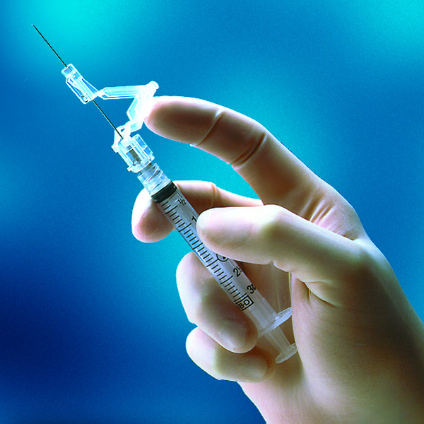 SafetyGlide 3mL Syringe with Hypodermic Needle