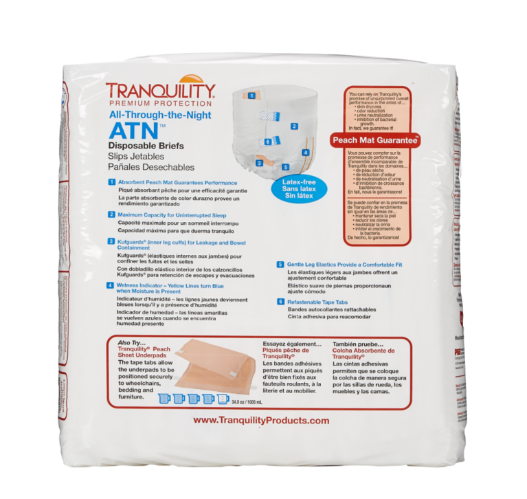 Tranquility, Unisex Adult Incontinence Brief.