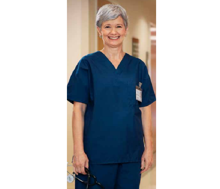 Essentials Unisex V Neck Tunic with Lower Pocket