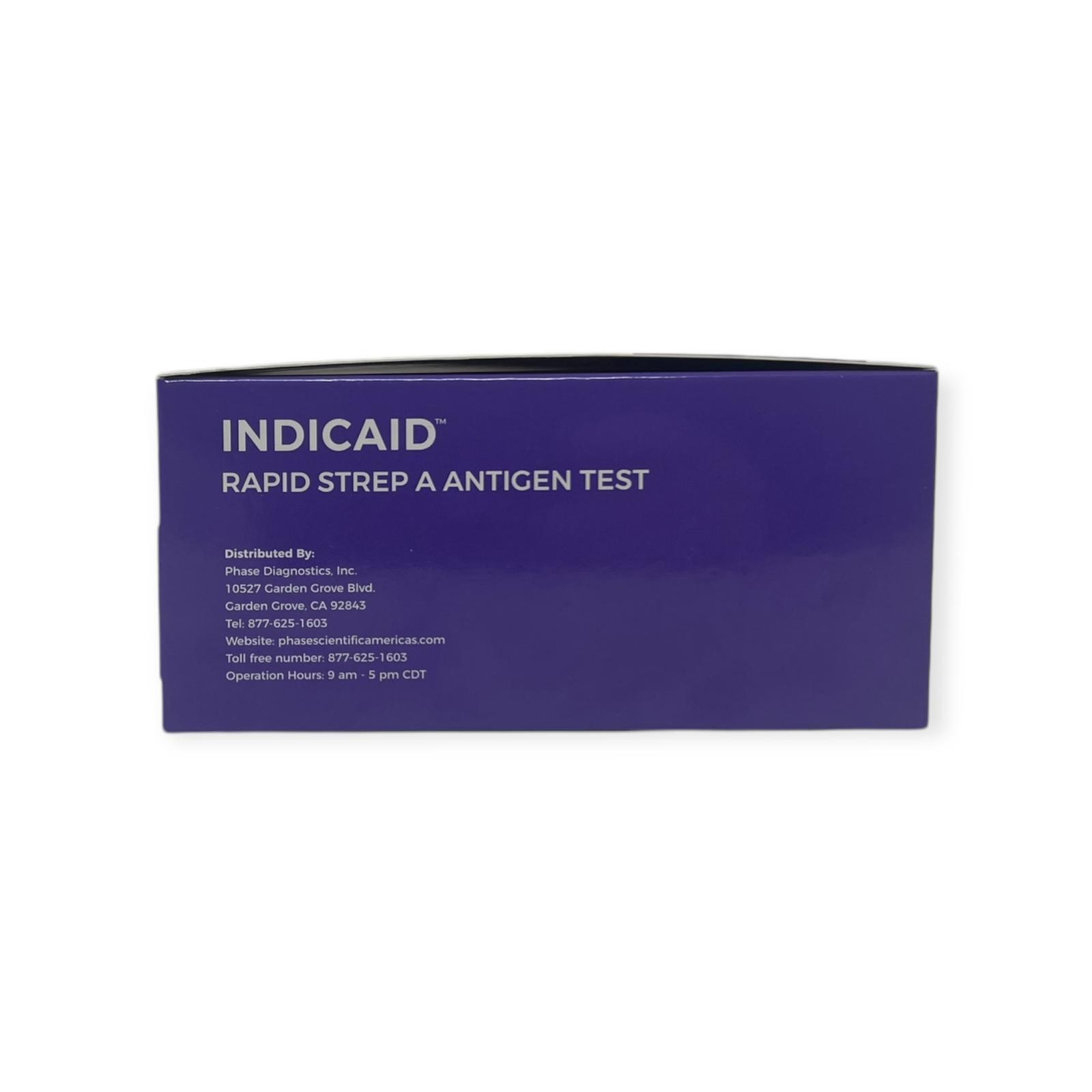 Indicaid Rapid Strep A Antigen Test - Box of 25