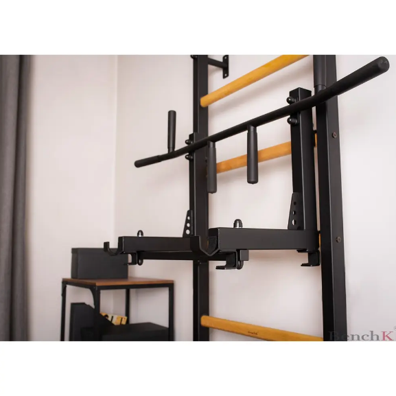 233 Wall Bars with Convertible Steel 6 Grip Pull Up Bar