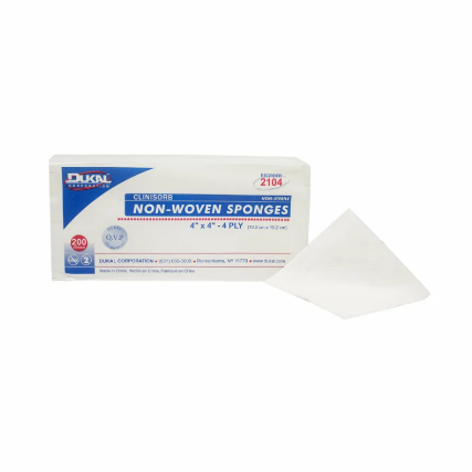 Clinisorb Non Woven Sponges, 4 Ply, Non Sterile