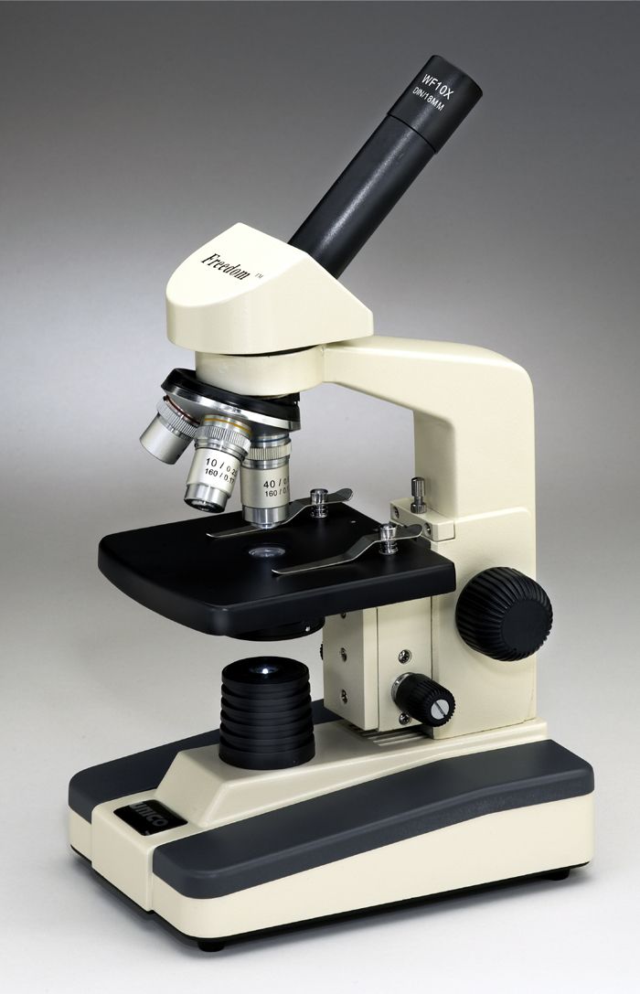 High School Monocular Microscope with LED Illumination