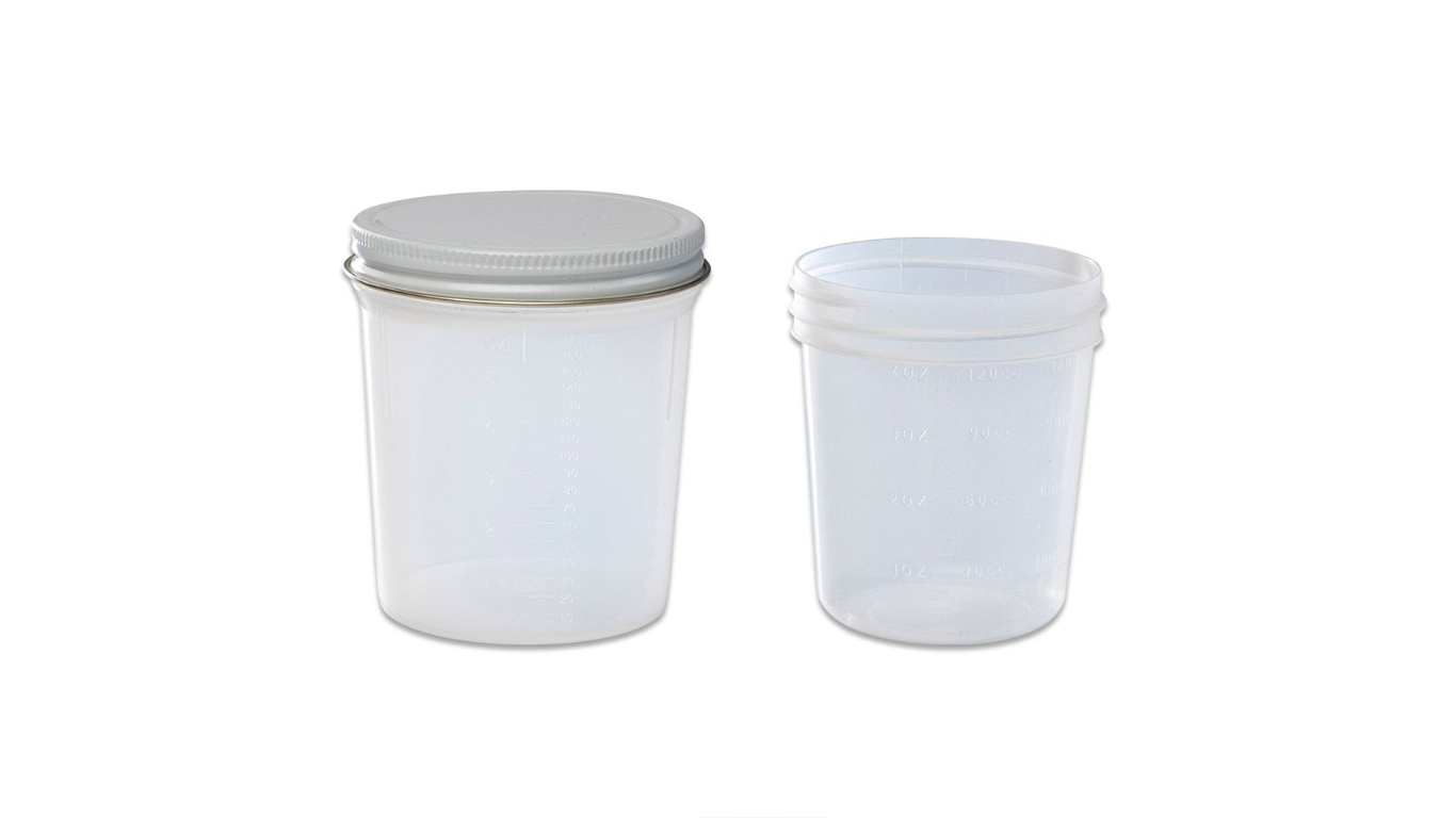 Specimen Containers with Metal Screw Cap